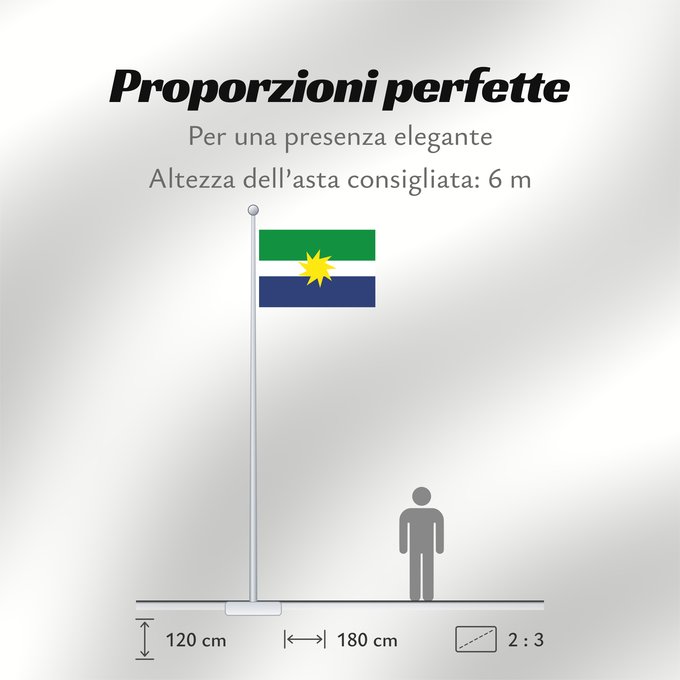 Proporzioni della bandiera: La Primavera  Vichada	La Primavera (Vichada)	Municipio de La Primavera  Vichada
