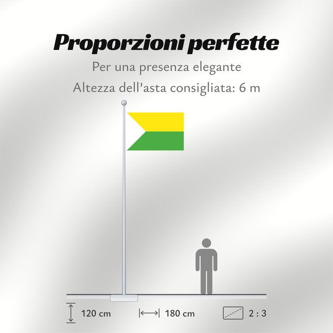 Proporzioni della bandiera: Puerto Carreño Capital de Vichada Puerto Carreño