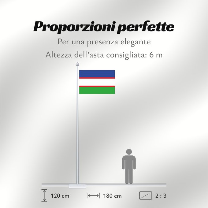 Proporzioni della bandiera: Santiago de Cali	Santiago de Cali, Colombia