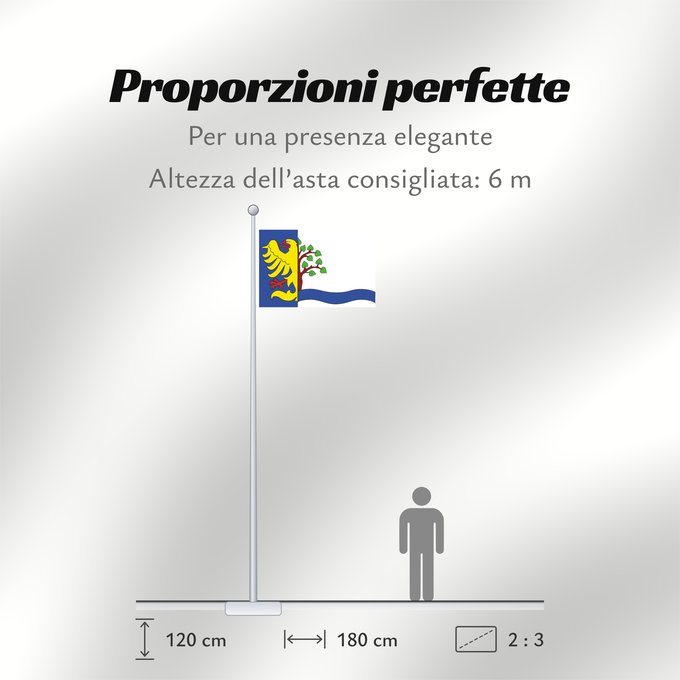 Proporzioni della bandiera: Dolni Lomna Dolní Lomná village in Czechia