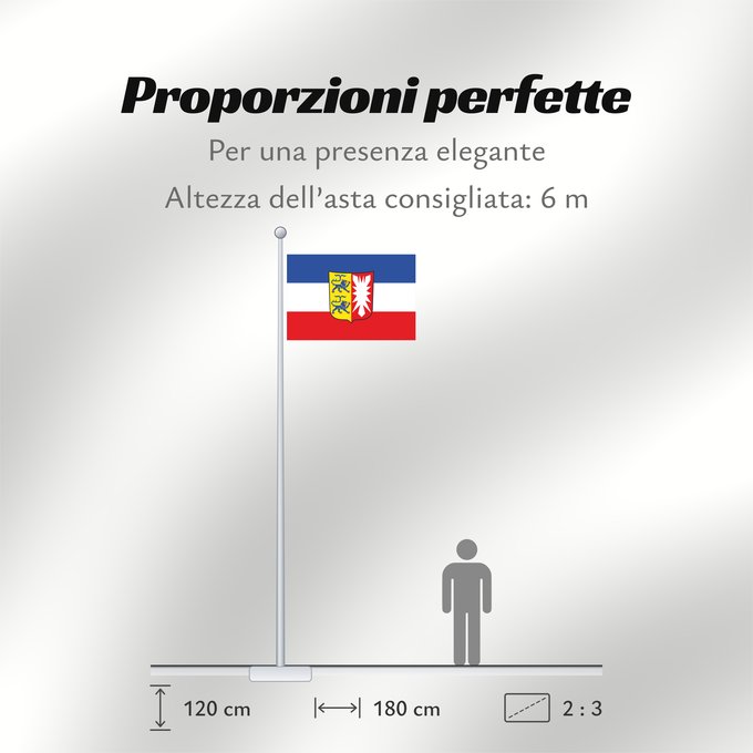 Proporzioni della bandiera: Schleswig-Holstein