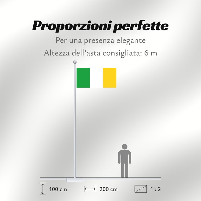 Proporzioni della bandiera: County Offaly Offaly