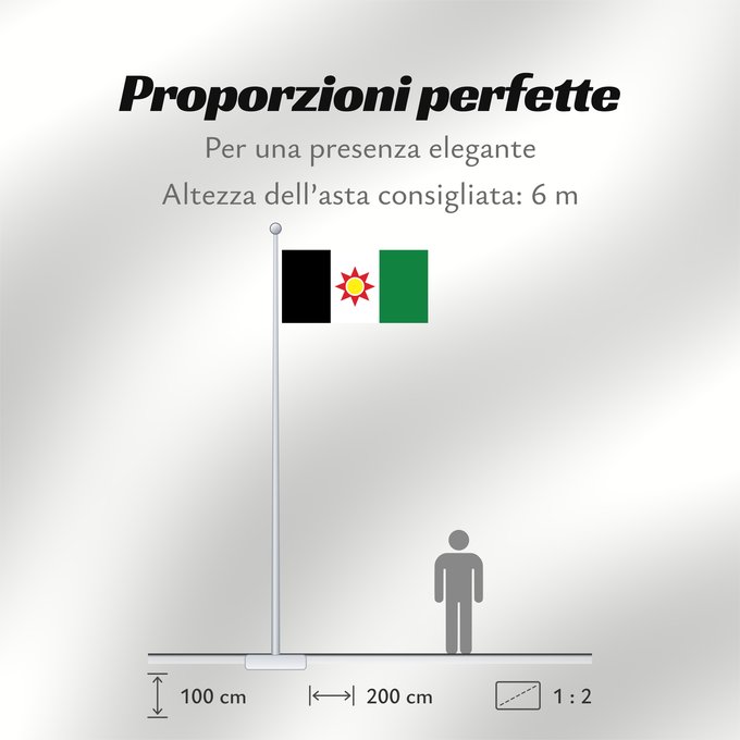 Proporzioni della bandiera: Iraq 1959-1963