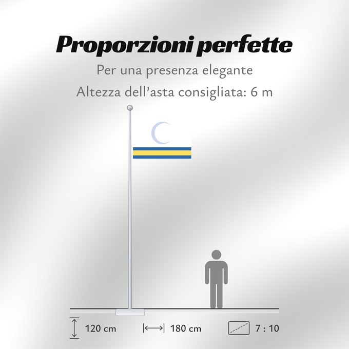 Proporzioni della bandiera: Proposed flag of Iraq  Coalition Provisional Authority	A proposal for the a future iraqi flag by the Coalition Provisional Authority from 2004, rejected after widespread criticism