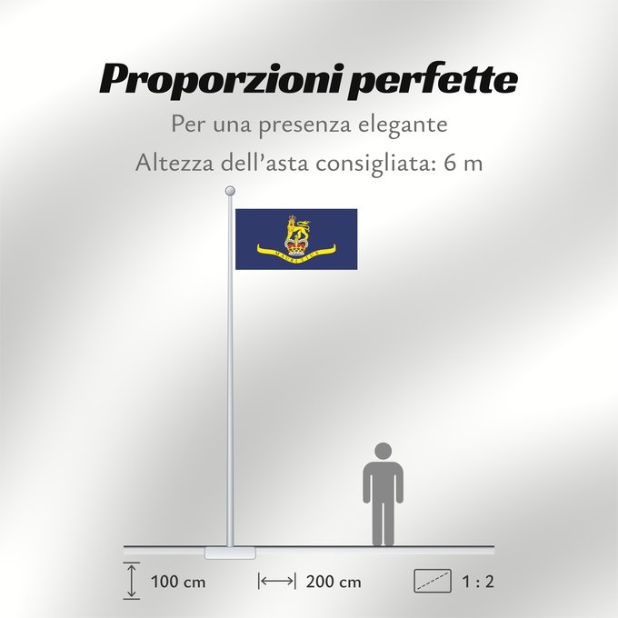 Proporzioni della bandiera: Governor General of Mauritius