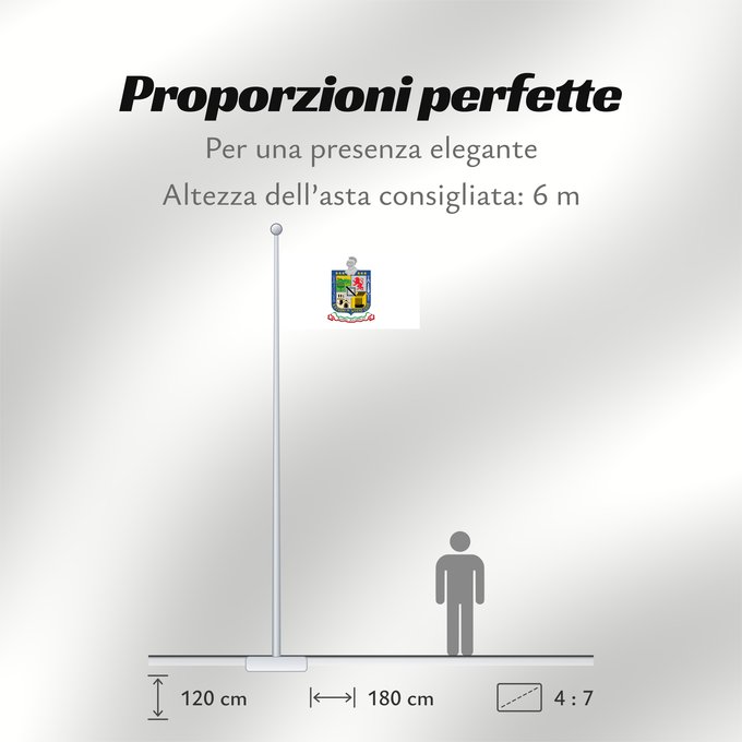 Proporzioni della bandiera: Nuevo Leon Nuevo León