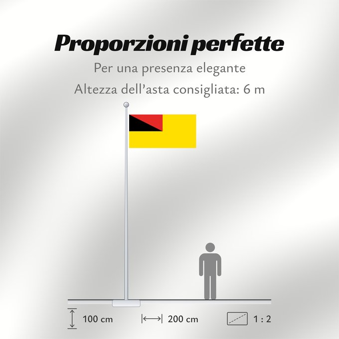 Proporzioni della bandiera: Negeri Sembilan Negeri Sembilan, a state of Malaysia