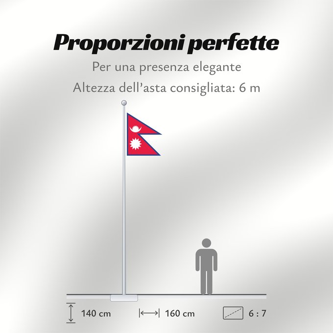 Proporzioni della bandiera: Nepal with spacing Of Nepal with transparent spacing at the right for better use in tables and lists Nepal mit rechtem Rand Seitenverhältnis 3 4