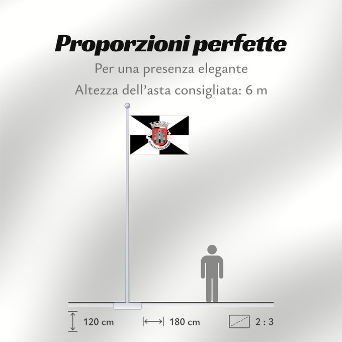 Proporzioni della bandiera: Castelo Branco