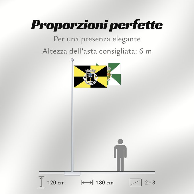 Proporzioni della bandiera: Portalegre