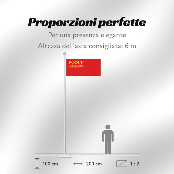 Proporzioni della bandiera: Tatar ASSR 1937-1954 Tatar Autonomous Soviet Socialist Republic 1939-1954 Флаг Татарской Автономной Советской Социалистической Республики 1939-1954 гг Татарстан Автономияле Совет Социалистик Республикасының байрагы 1939-1954 ее