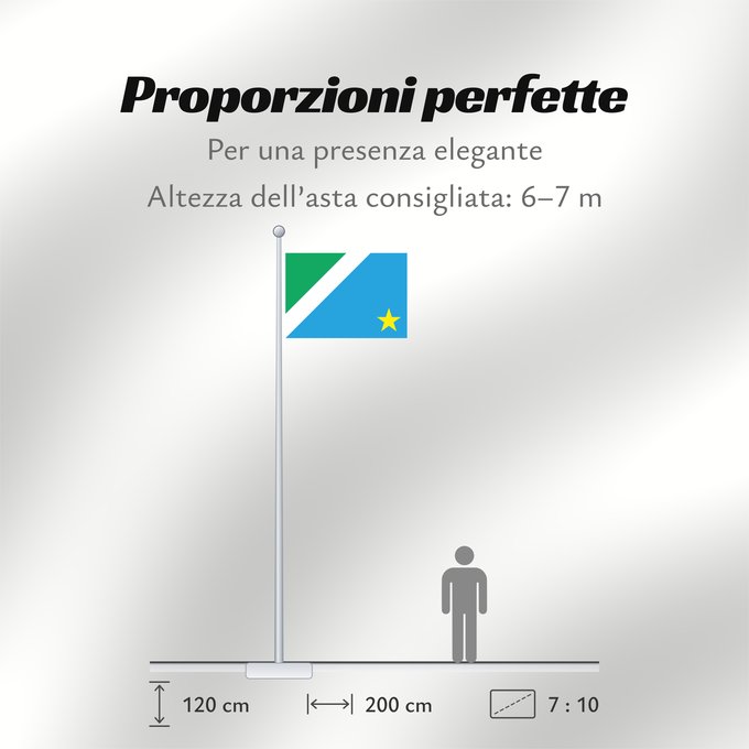 Proporzioni della bandiera: Mato Grosso do Sul	Mato Grosso do Sul, Brazil	Mato Grosso del Sur