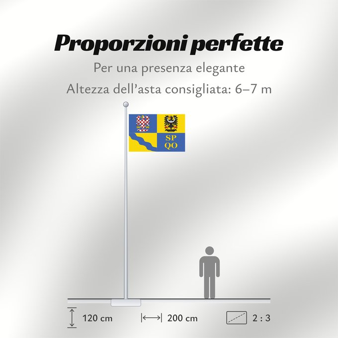 Proporzioni della bandiera: Olomouc Region Région d'Olomouc Región de Olomouc Region Olomouc Olomouckého kraje
