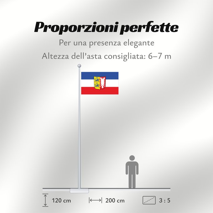Proporzioni della bandiera: Schleswig-Holstein