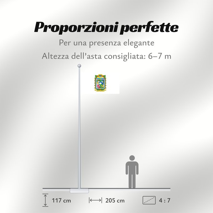 Proporzioni della bandiera: Puebla
