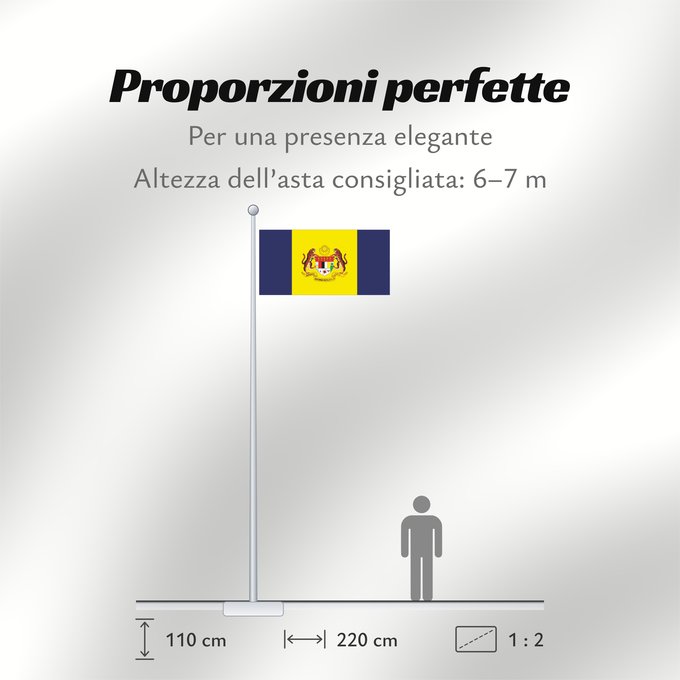 Proporzioni della bandiera: Putrajaya Putrajaya, Malaysia Putrajaya