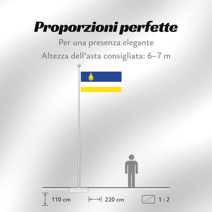 Proporzioni della bandiera: Buryatia Republic of Buryatia Buratti República de Buriatia Repubblica di Buriazia Буряад Республикын гyрэнэй һүлдэ Флаг Бурятии Парчами Бурятия
