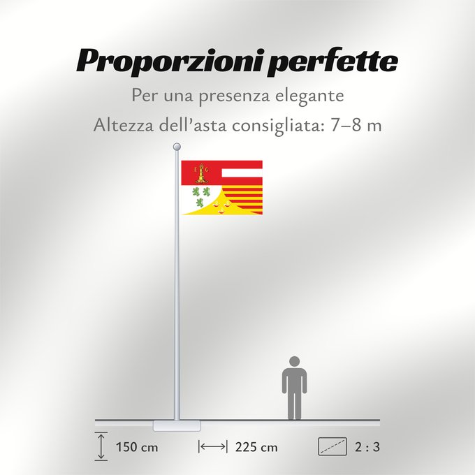 Proporzioni della bandiera: Liège (fr)
