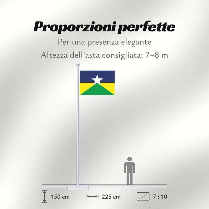Proporzioni della bandiera: Rondônia