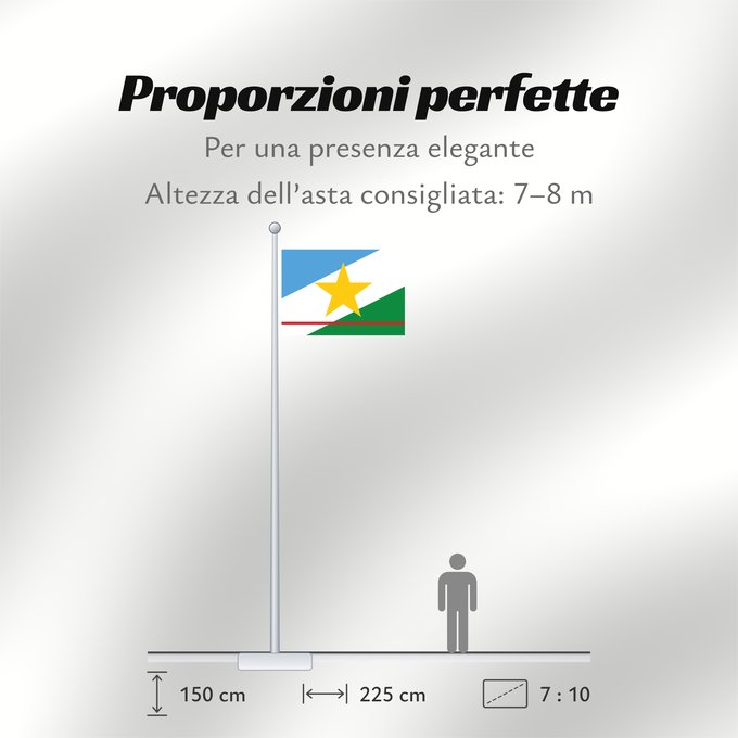 Proporzioni della bandiera: Roraima