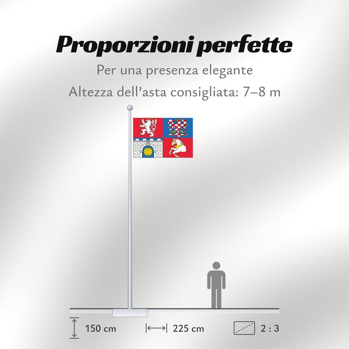 Proporzioni della bandiera: Pardubice Region Région de Pardubice Región de Pardubice Region Pardubice Pardubice Regione