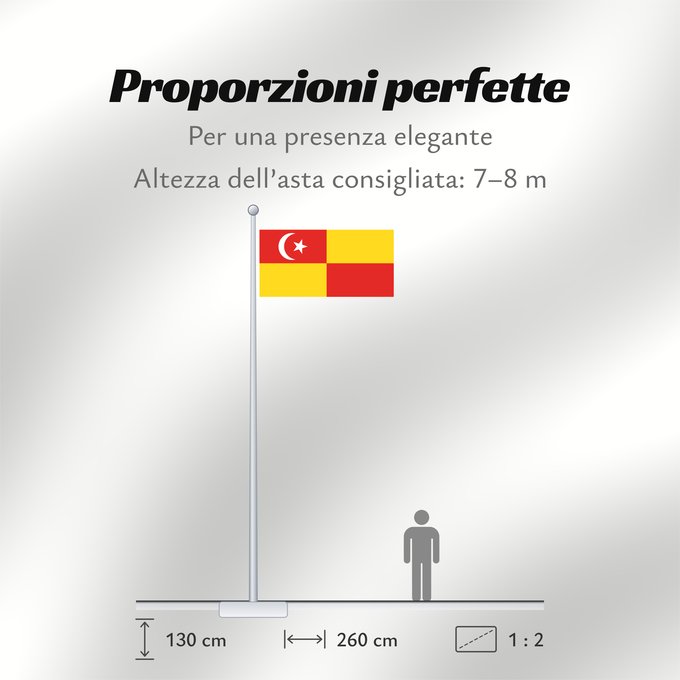 Proporzioni della bandiera: Selangor Selangor Malaysian state Selangor