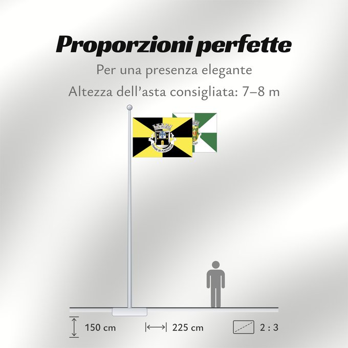 Proporzioni della bandiera: Portalegre
