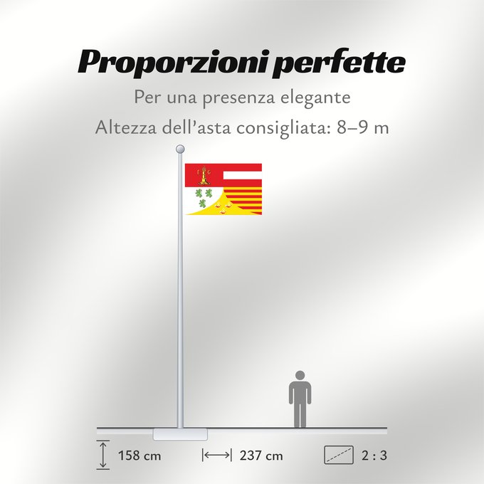 Proporzioni della bandiera: Liège (fr)