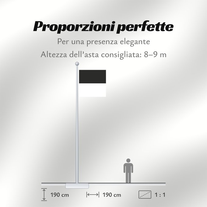 Proporzioni della bandiera: Canton of Fribourg Fribourg Kanton Freiburg