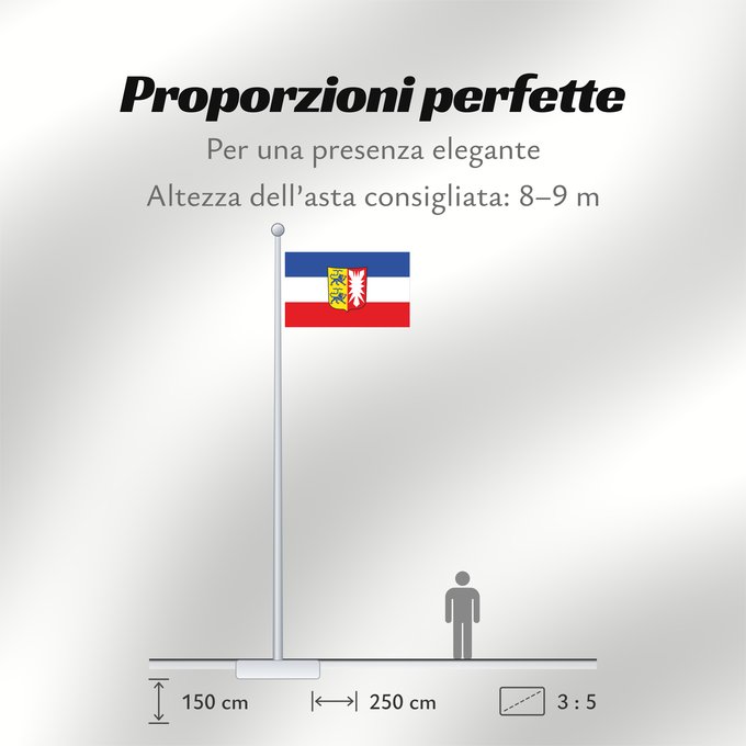 Proporzioni della bandiera: Schleswig-Holstein