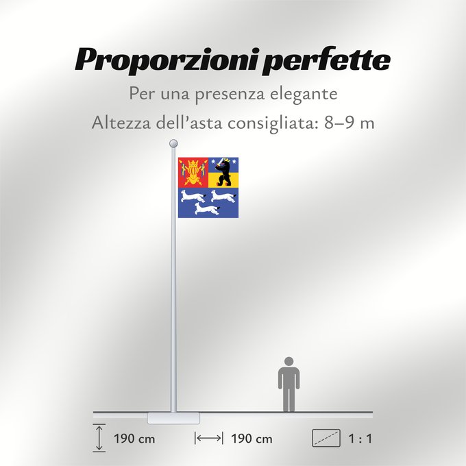 Proporzioni della bandiera: Länsi-Suomen lääni