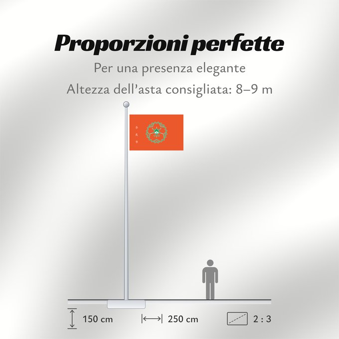 Proporzioni della bandiera: Nara