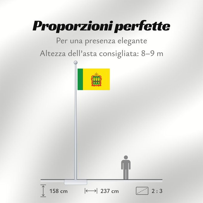 Proporzioni della bandiera: Penza Oblast Oblast de Penza Óblast de Penza Oblast Pensa