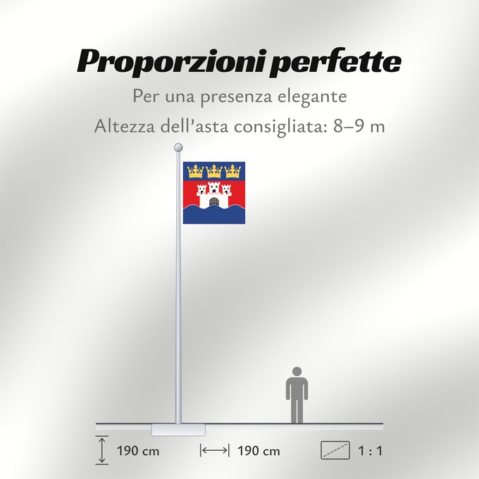 Proporzioni della bandiera: Jönköpings län vapenflagga	Jönköping County in Sweden	Jönköping	Jönköpings läns vapenflagga