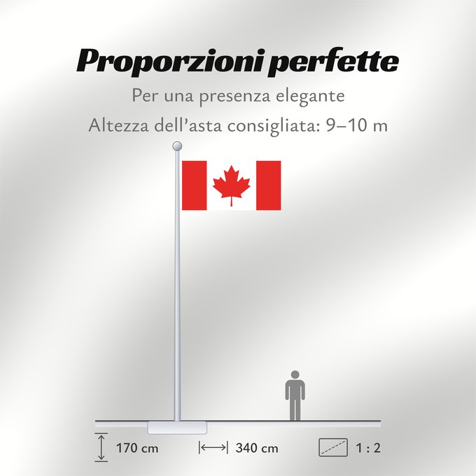 Proporzioni della bandiera: Canada Canadá Kanada