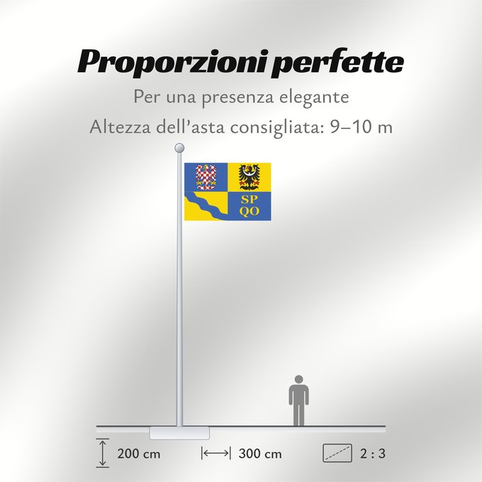 Proporzioni della bandiera: Olomouc Region Région d'Olomouc Región de Olomouc Region Olomouc Olomouckého kraje
