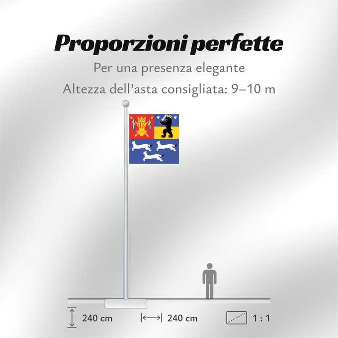 Proporzioni della bandiera: Länsi-Suomen lääni