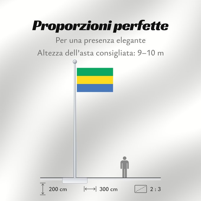 Proporzioni della bandiera: Gabon	Gabón	Gabun	Gabão	علم جمهوريةالغابون	Banniel Gabon	Gabons	Gabono	Gabongo bandera	پرچم گابن	Drapél du Gabon	Dalapo ya Ngabu	Bɛndɛ́lɛ ya Gabɔ́	Bendêre tî Gaböon