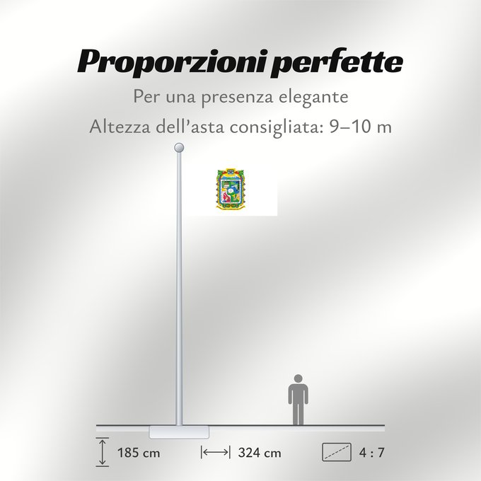 Proporzioni della bandiera: Puebla