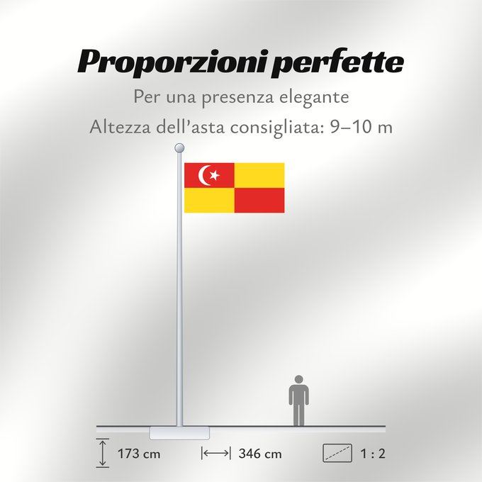 Proporzioni della bandiera: Selangor	Selangor 	Malaysian state Selangor