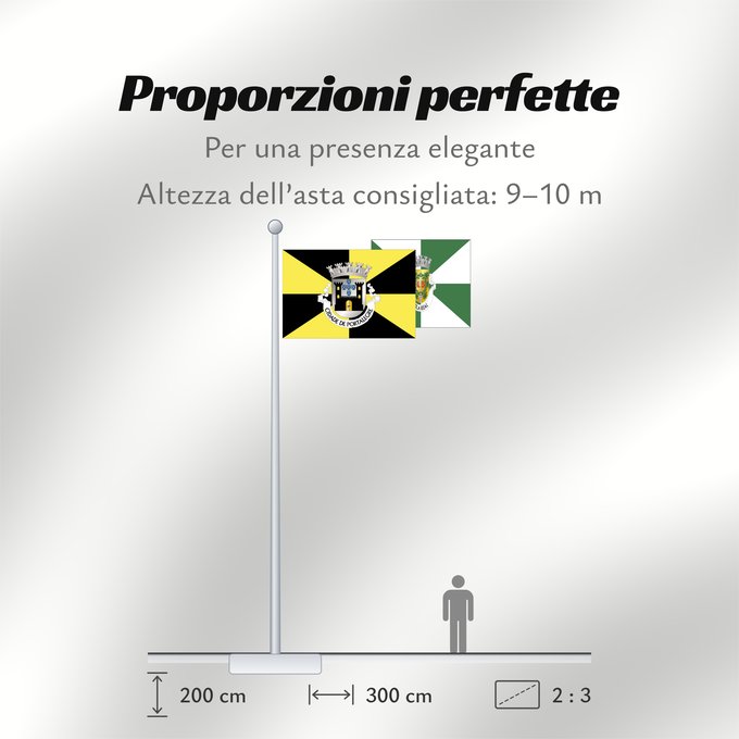 Proporzioni della bandiera: Portalegre