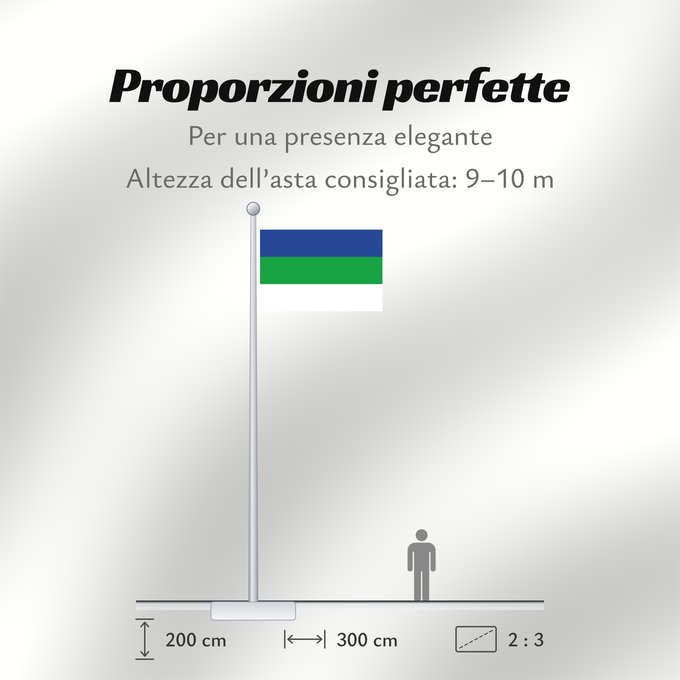 Proporzioni della bandiera: Komi State Flag of the Komi Republic République des Komis República de Komi Republik Komi Repubblica di Komi Коми Республикаса дöрапас Государственный флаг Республики Коми