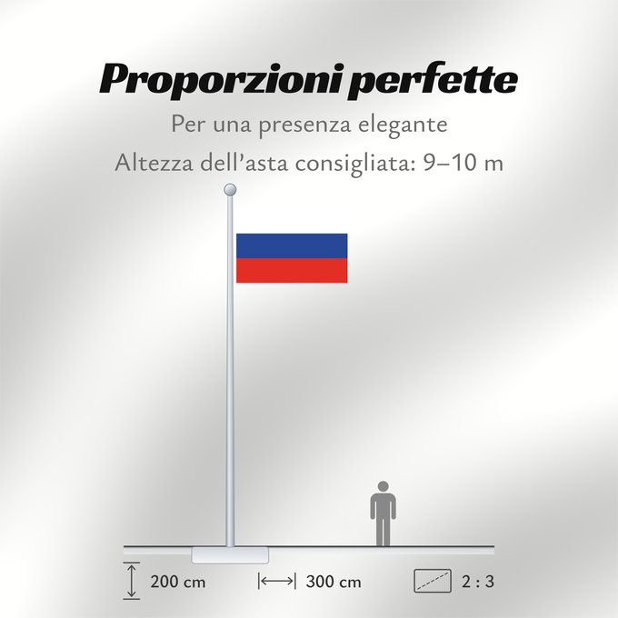 Proporzioni della bandiera: Russia Russian Federation Russie Rusia Russische Föderation