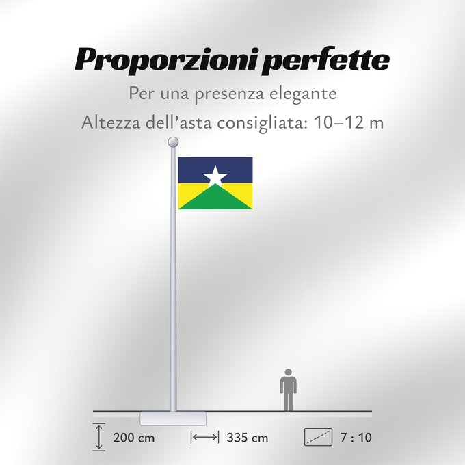Proporzioni della bandiera: Rondônia