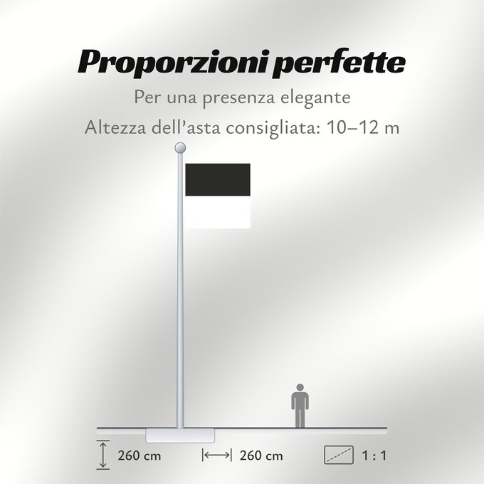 Proporzioni della bandiera: Canton of Fribourg Fribourg Kanton Freiburg