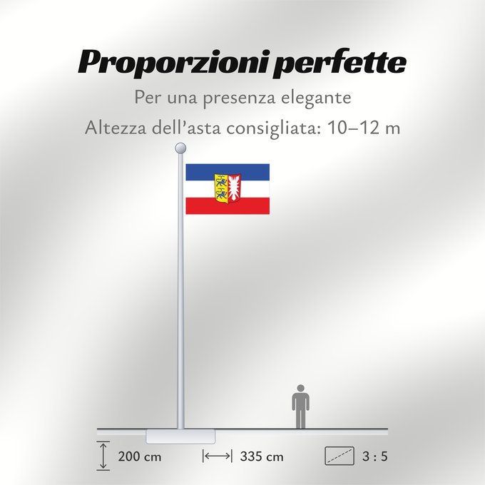 Proporzioni della bandiera: Schleswig-Holstein