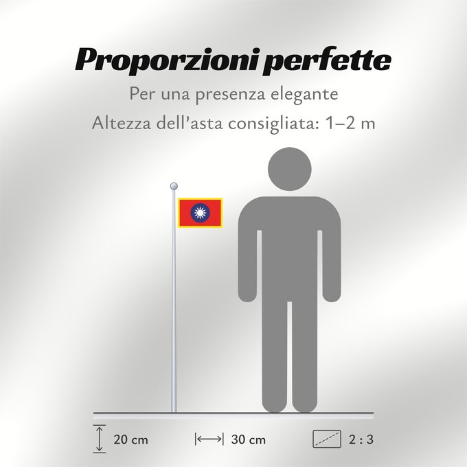 Proporzioni della bandiera: Standard of the President of the Republic of China