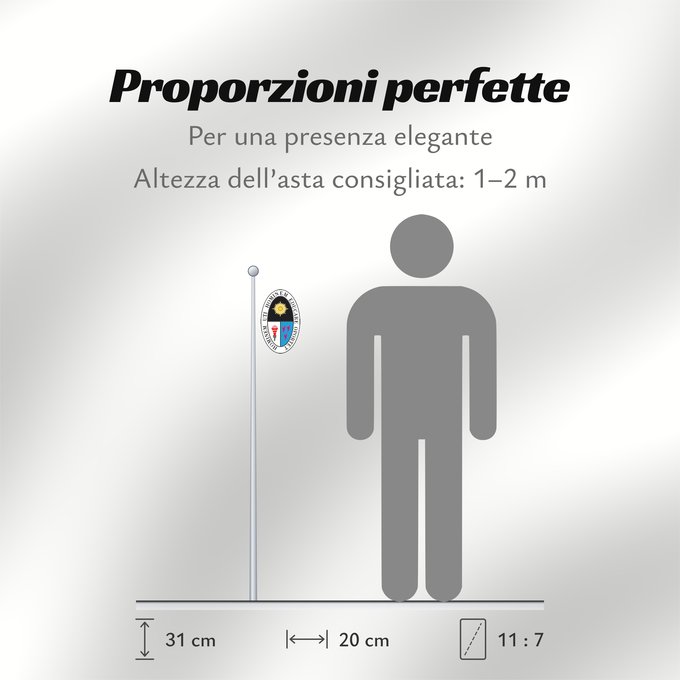 Proporzioni della bandiera: UNE