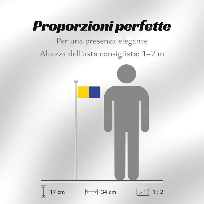 Proporzioni della bandiera: County Clare	Comté de Clare	Condado de Clare	Contea di Clare
