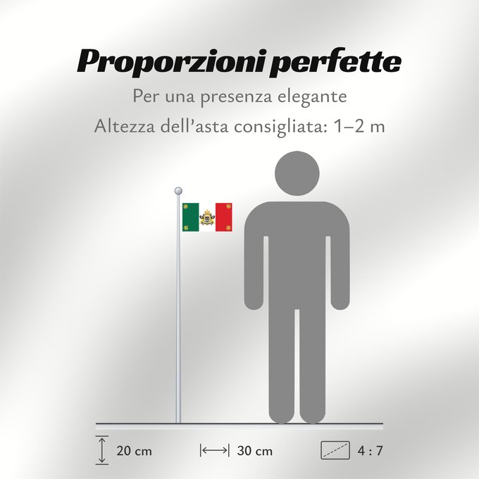 Proporzioni della bandiera: Segundo Imperio Mexicano 1864-1867 Second Mexican Empire Segundo Imperio Mexicano